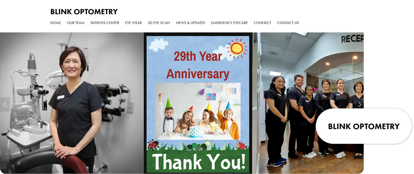 Blink Optometry Website