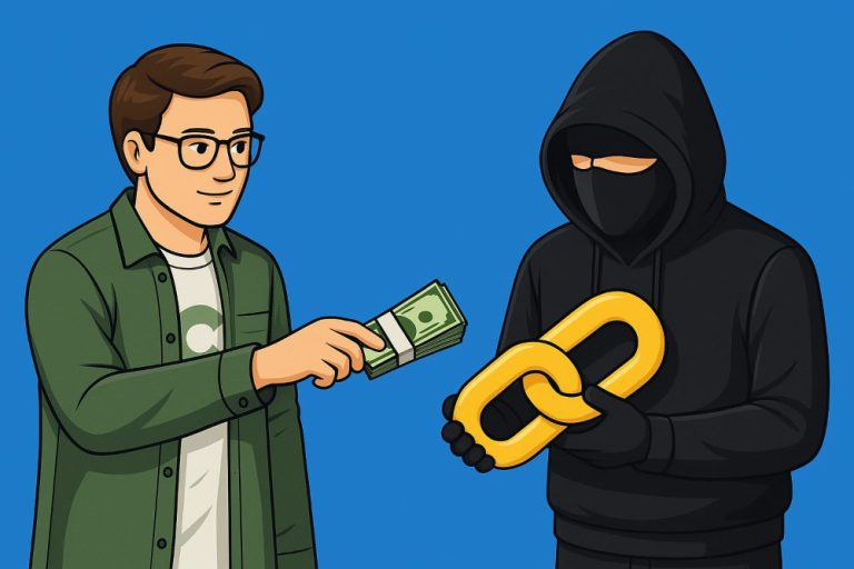 Person Buying Backlinks Cheap