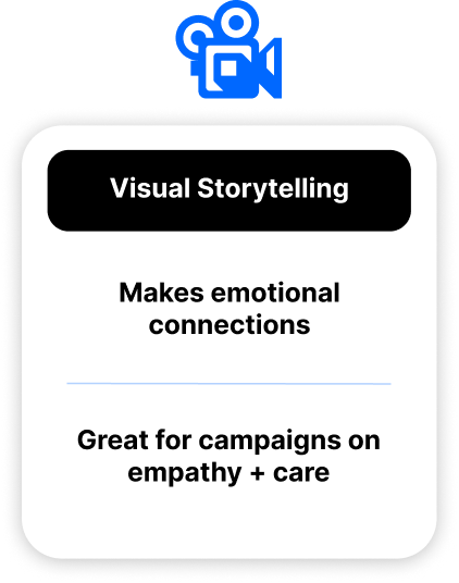 Illustration showing the importance of visual storytelling in healthcare marketing