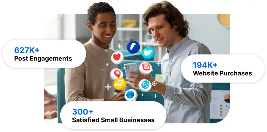 Social Media Marketing Two People Statistics