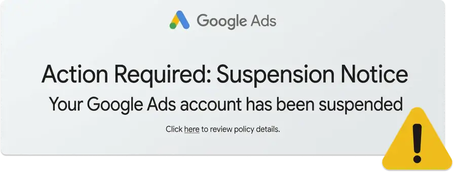 Google Ads Account Suspended PPC Why