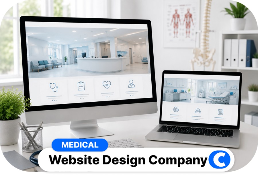 medical website design company